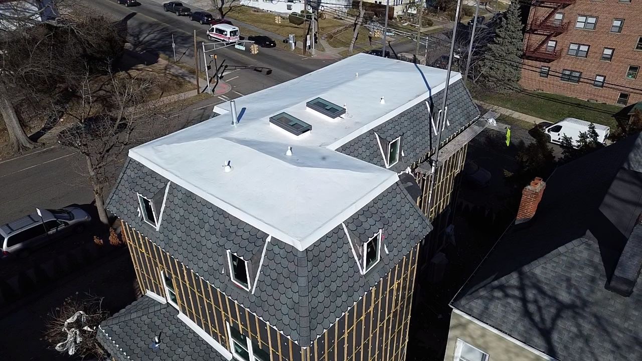 Completed commercial roofing project in Passaic, New Jersey