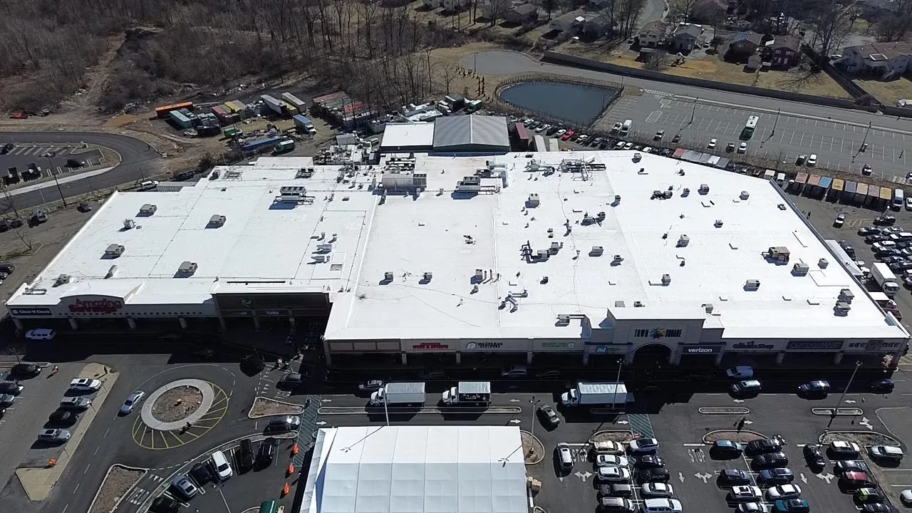 Completed commercial roofing project in Monsey, New York