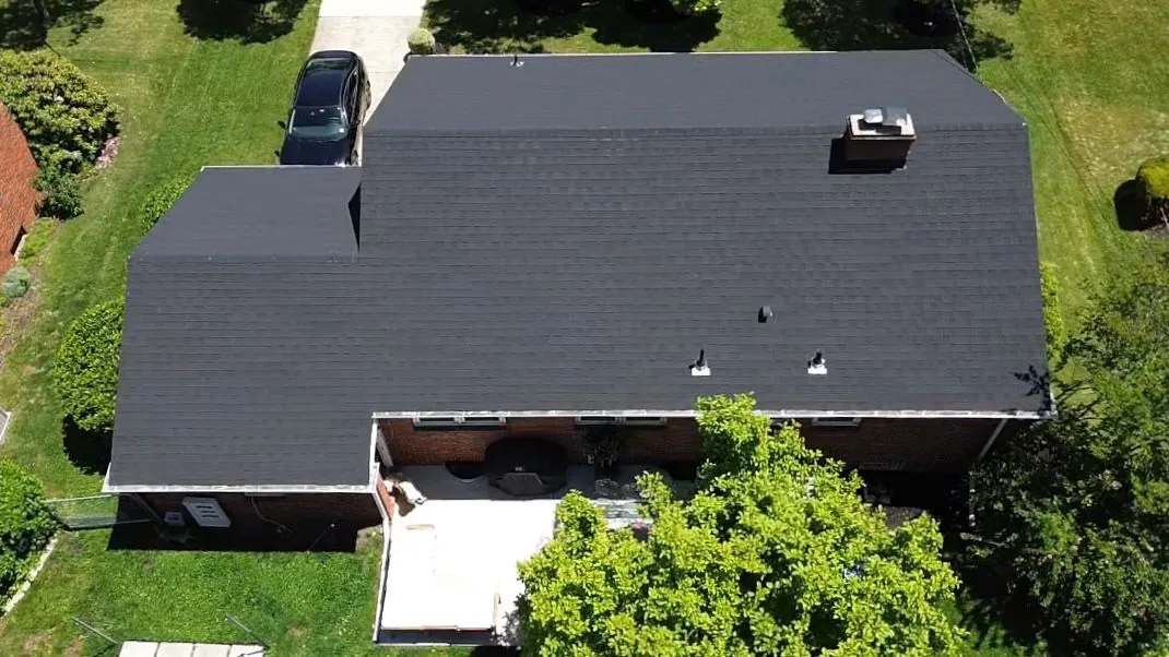 Completed residential roofing project in North Brunswick, New Jersey